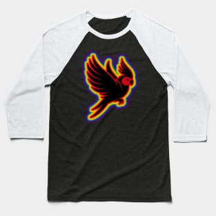 Lgbtq+ Rainbow flying cockatiel Baseball T-Shirt